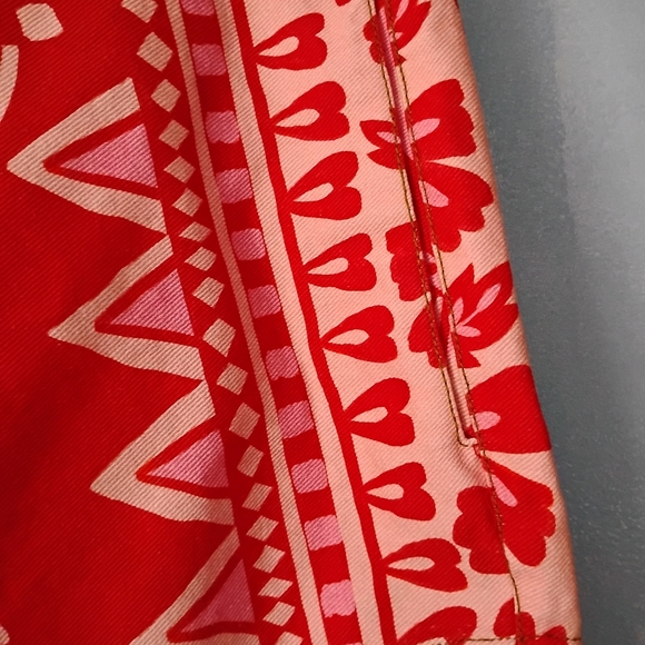 Farm Rio Red Belted Shorts 33 - Picture 8 of 12